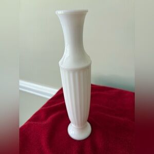 Vintage Urn Style Bud Milk Glass Vase